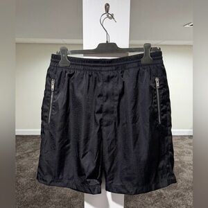 Givenchy 4G Monogram Jacquard Logo Print Black Nylon Shorts